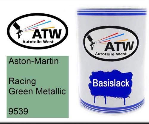 Aston-Martin, Racing Green Metallic, 9539: 500ml Lackdose, von ATW Autoteile West.